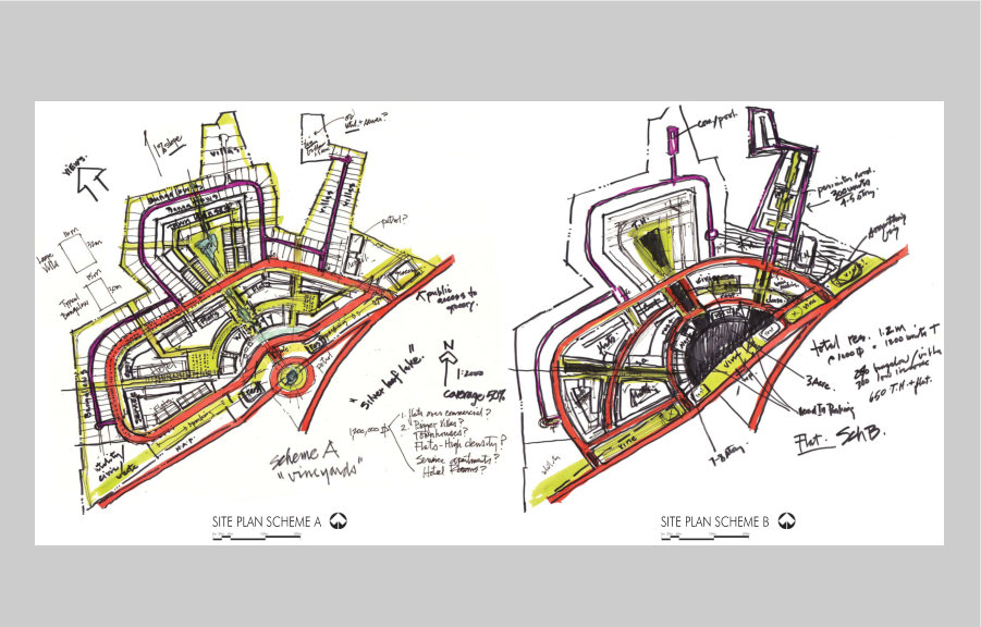 SITE PLAN SCHEME B SITE PLAN SCHEME A